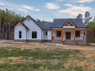 Home Exterior - Front - White Craftsman Style Home