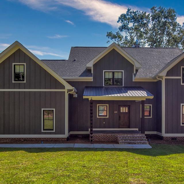 Exterior Front Rafter B Custom Lakeside Home