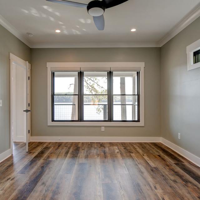 Interior room with wooden floors