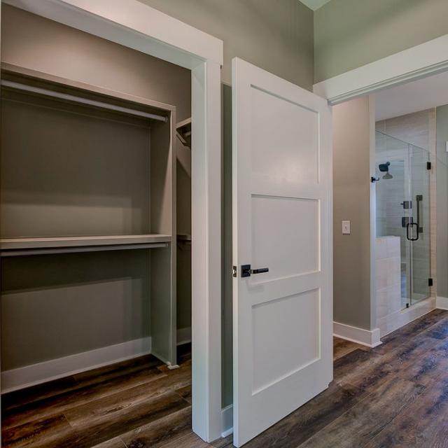 Laundry room with built in shelving