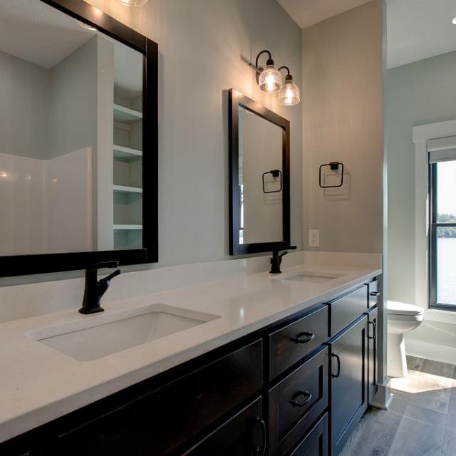 Bathroom with double vanity