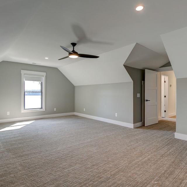 Interior room with carpet