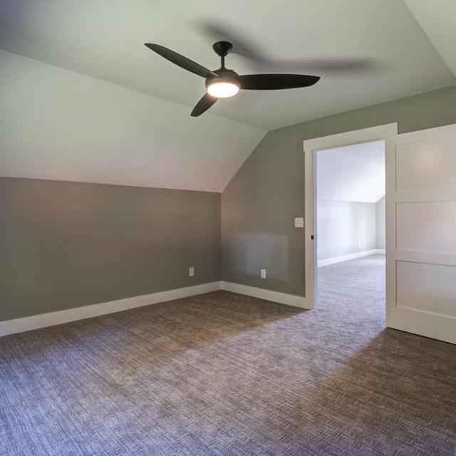 Interior room with carpet