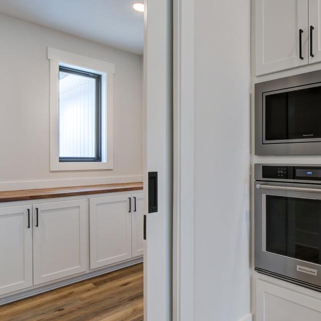 White cabinets in Rafter B Custom Kitchen